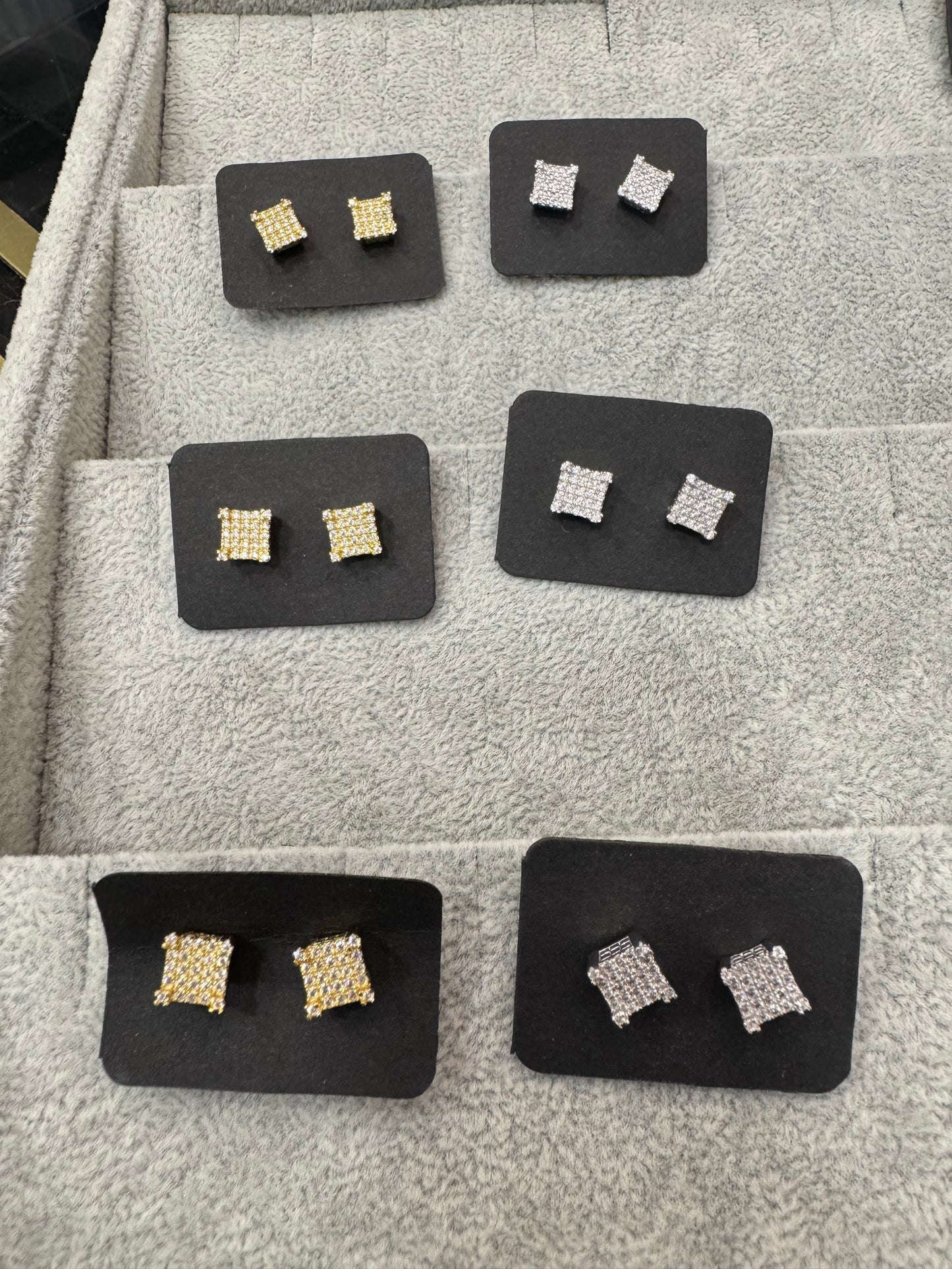 Pendientes plata y mosainita