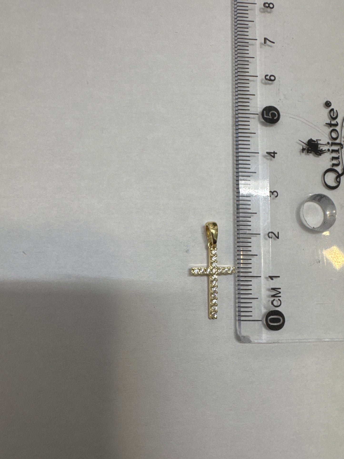 Cruz circonias 18kt