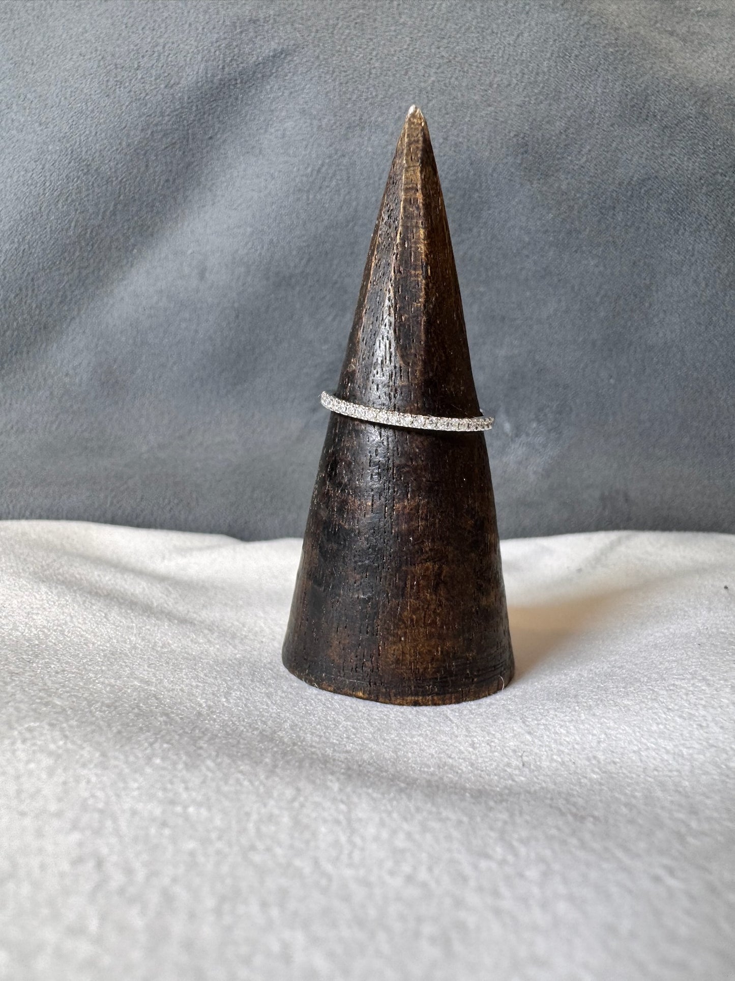 Anillo oro blanco 18 kt diamantes