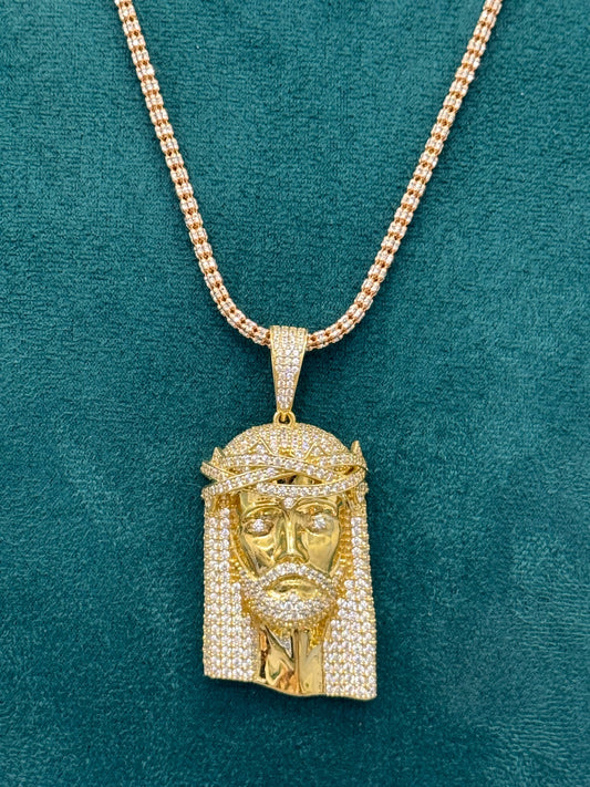 Dije Cara cristo 18kt