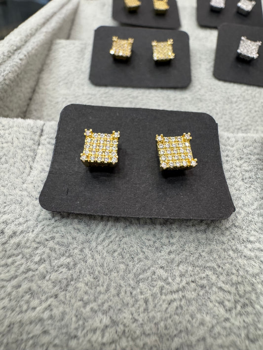 Pendientes plata y mosainita