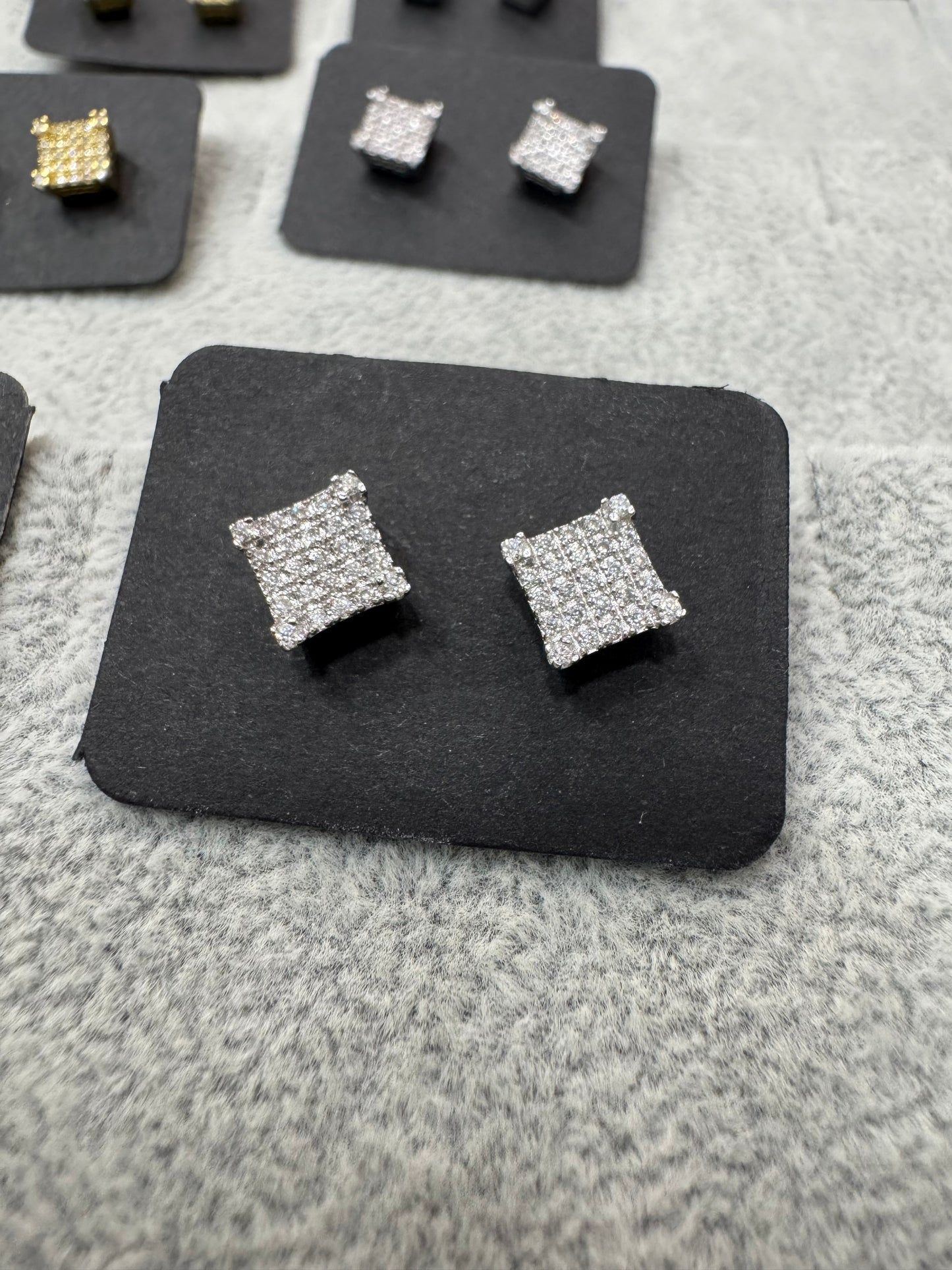 Pendientes plata y mosainita
