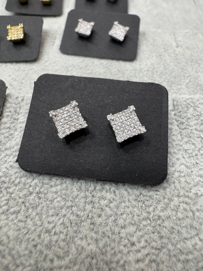 Pendientes plata y mosainita