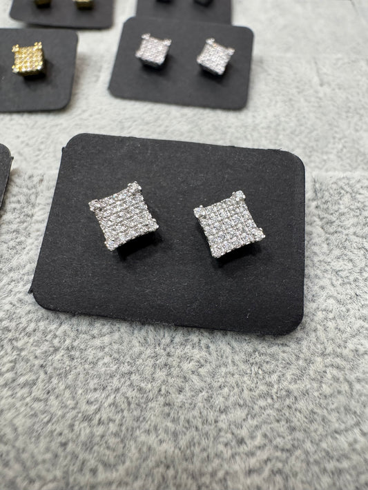 Pendientes plata y mosainita
