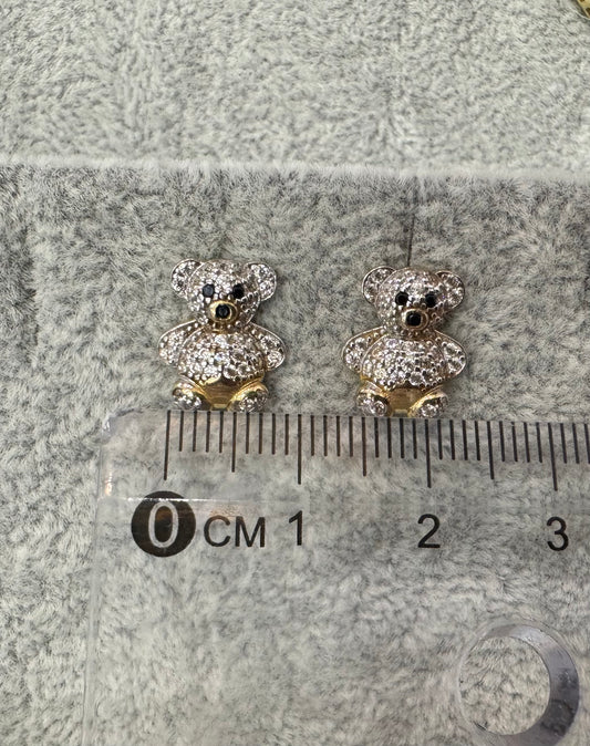 Pendientes osito 18kt