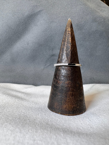 Anillo oro blanco 18 kt diamantes