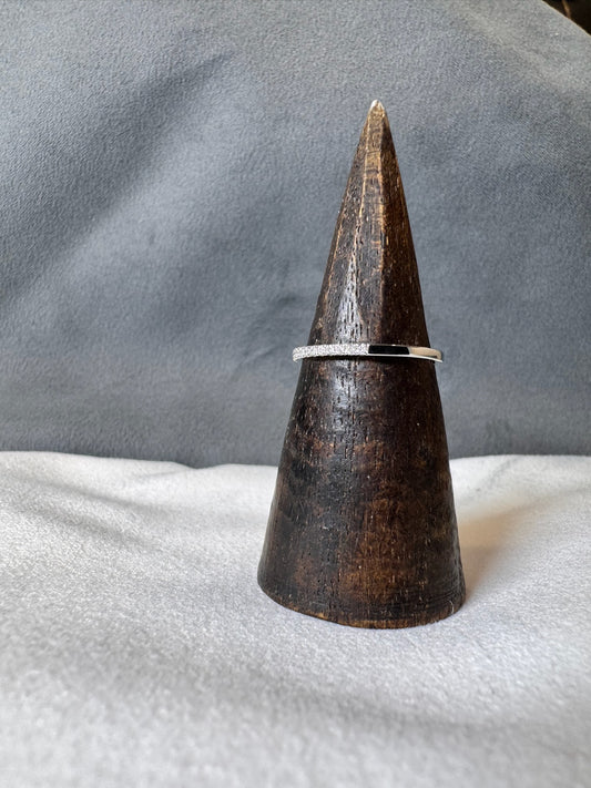 Anillo oro blanco 18 kt diamantes