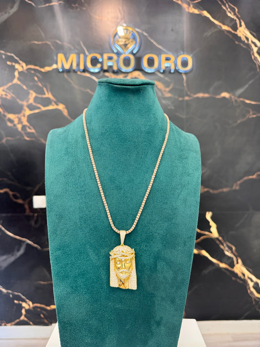 Dije Cara cristo 18kt